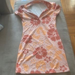 floral fitted dress